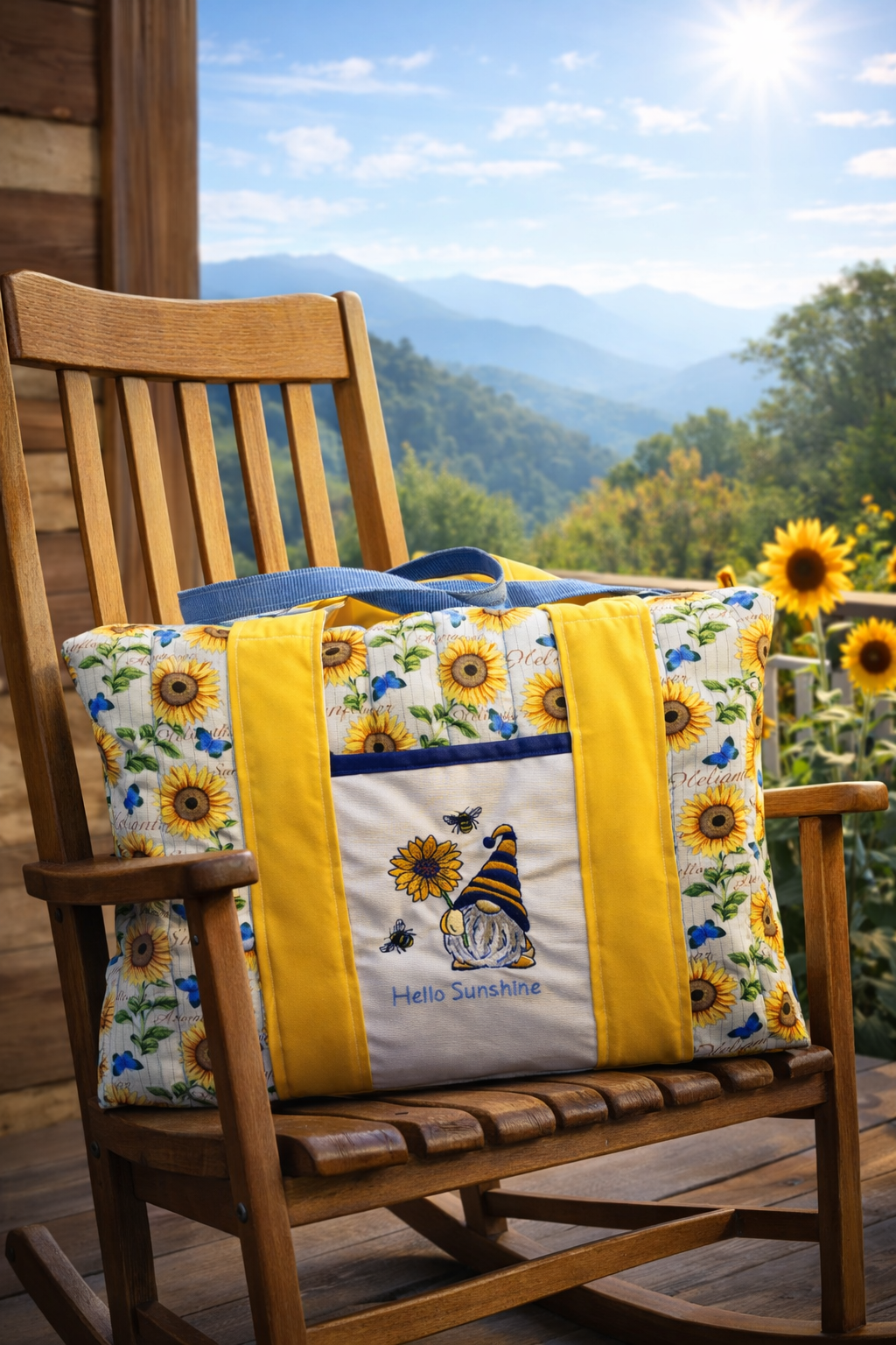 Embroidered Travel Bag - Hello Sunshine