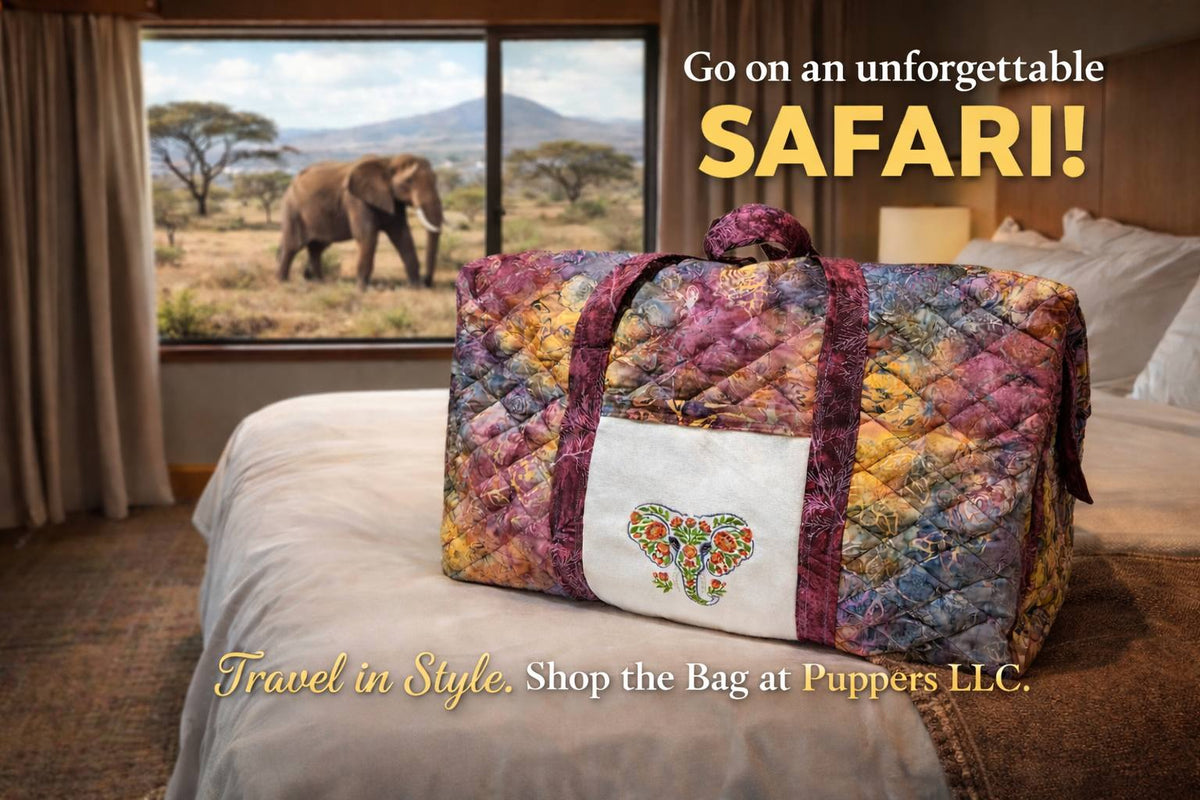 Custom Embroidered Travel Bag - Safari